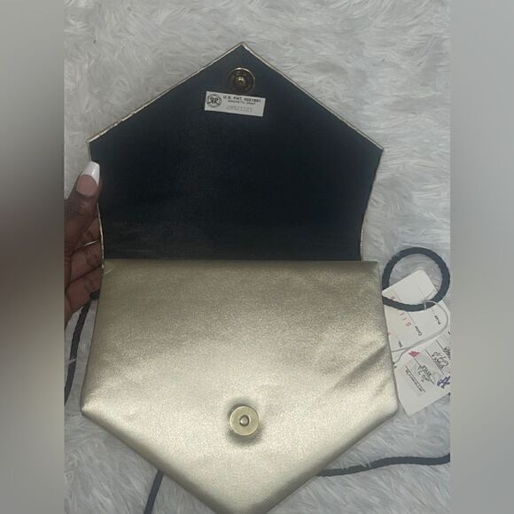 NWT Vintage Snakeskin and Leather Evening Bag by Jasmin - Picture 2 of 4